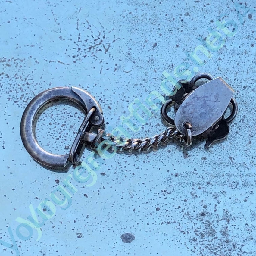 Vintage Solid Sterling Silver Clip On Key Ring Yourgreatfinds
