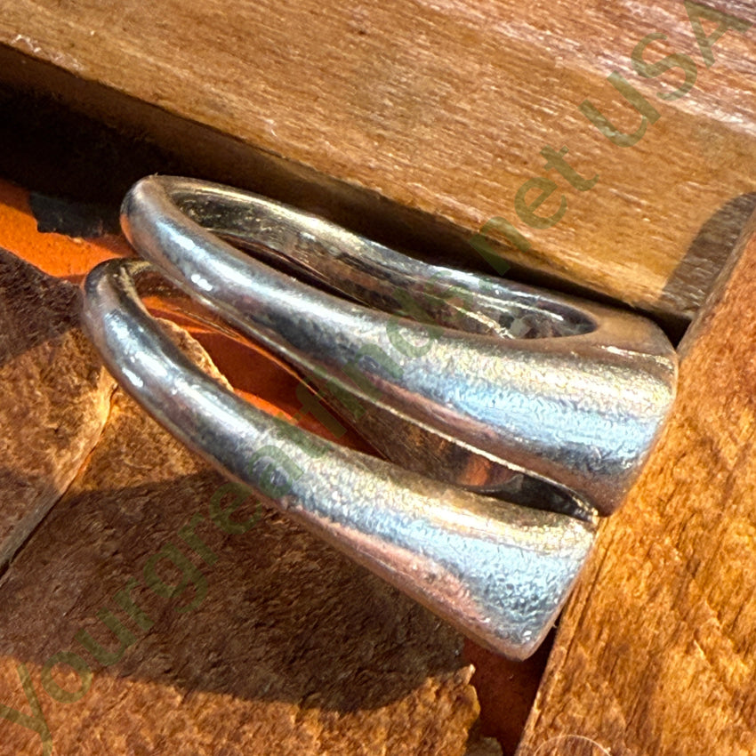 Vintage Solid Sterling Silver Egyptian Revival Wax Seal Stamp Ring Size 7 ring