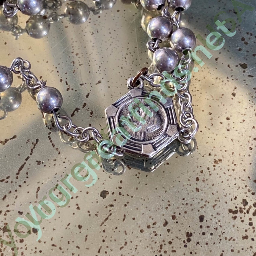 Vintage Solid Sterling Silver Rosary Yourgreatfinds