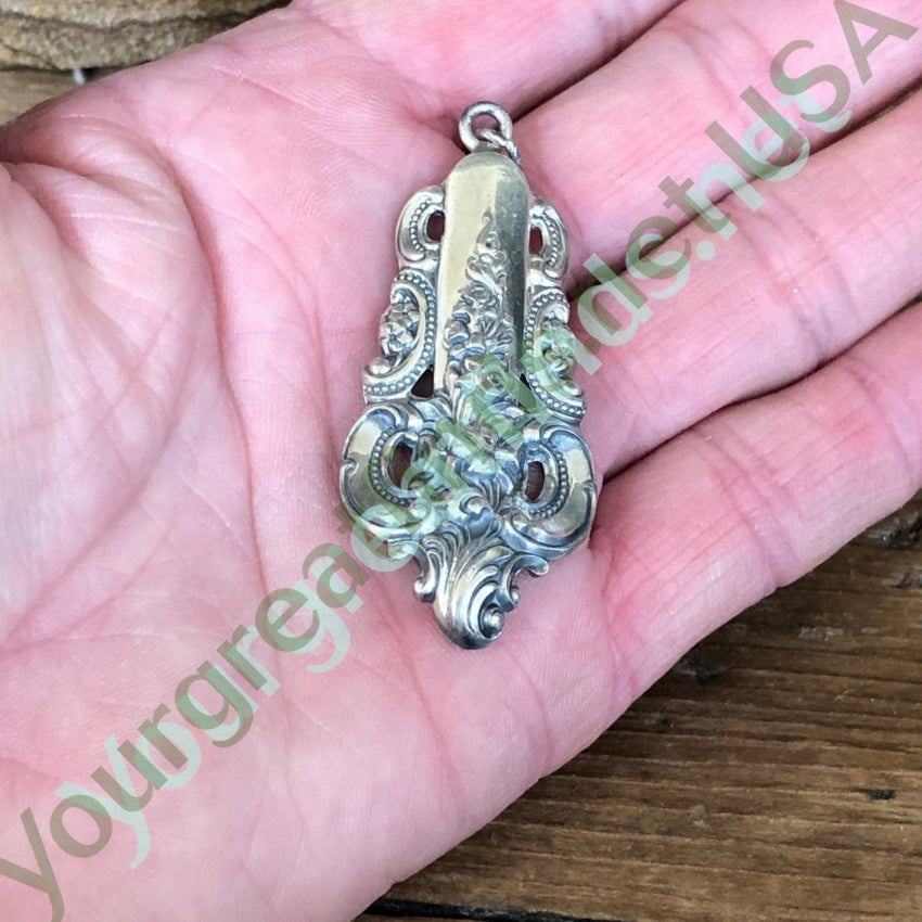 Vintage Solid Sterling Silver Spoon Pendant Yourgreatfinds