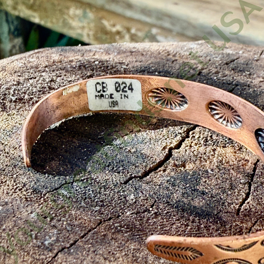 Vintage Southwestern Solid Copper Cuff Bracelet bracelet
