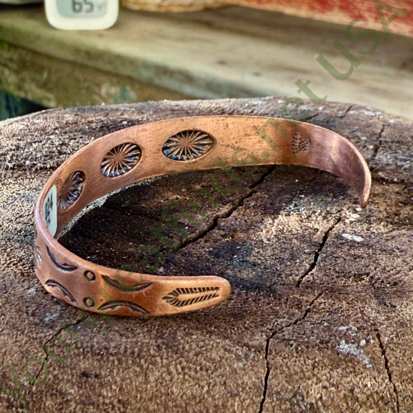 Vintage Southwestern Solid Copper Cuff Bracelet bracelet
