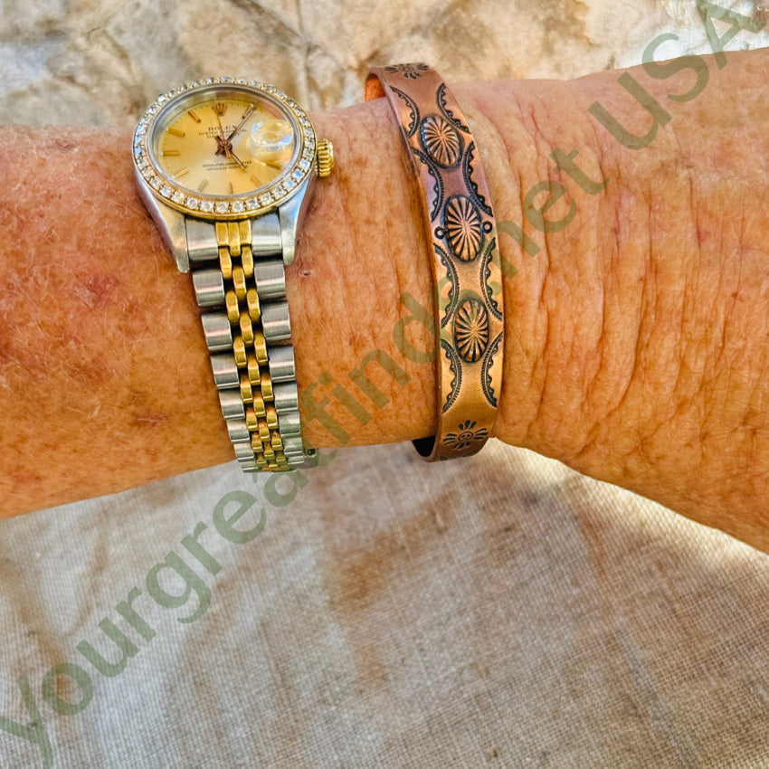 Vintage Southwestern Solid Copper Cuff Bracelet bracelet