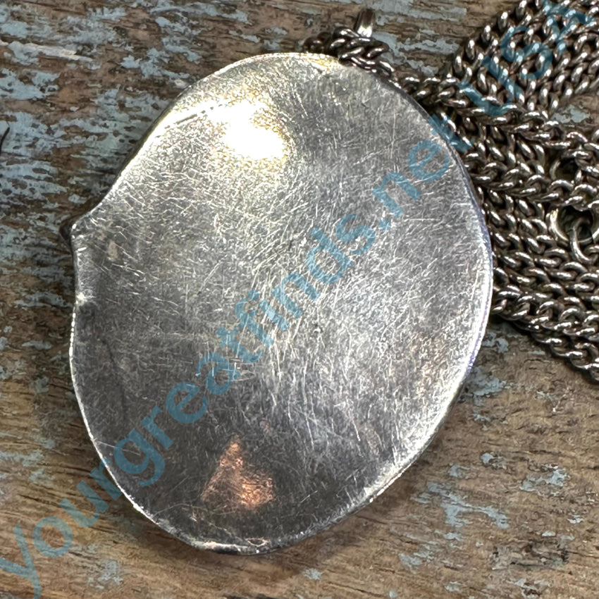 Southwestern SS Spiderweb Turquoise Feathers Pendant sale