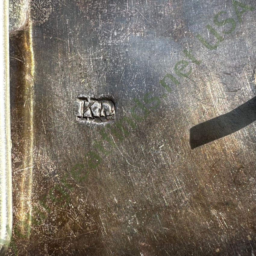 Vintage Southwestern Sterling Silver & #8 Mine Turquoise Belt Buckle Belts