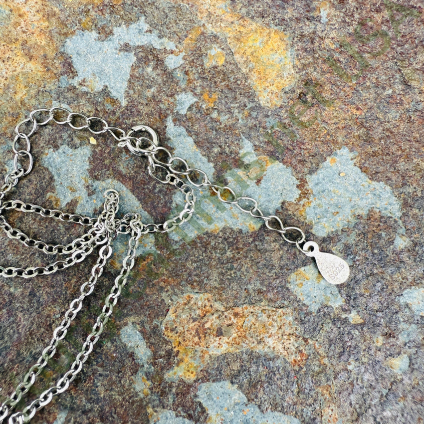 Vintage Southwestern Sterling Silver Opal Turquoise Necklace necklace