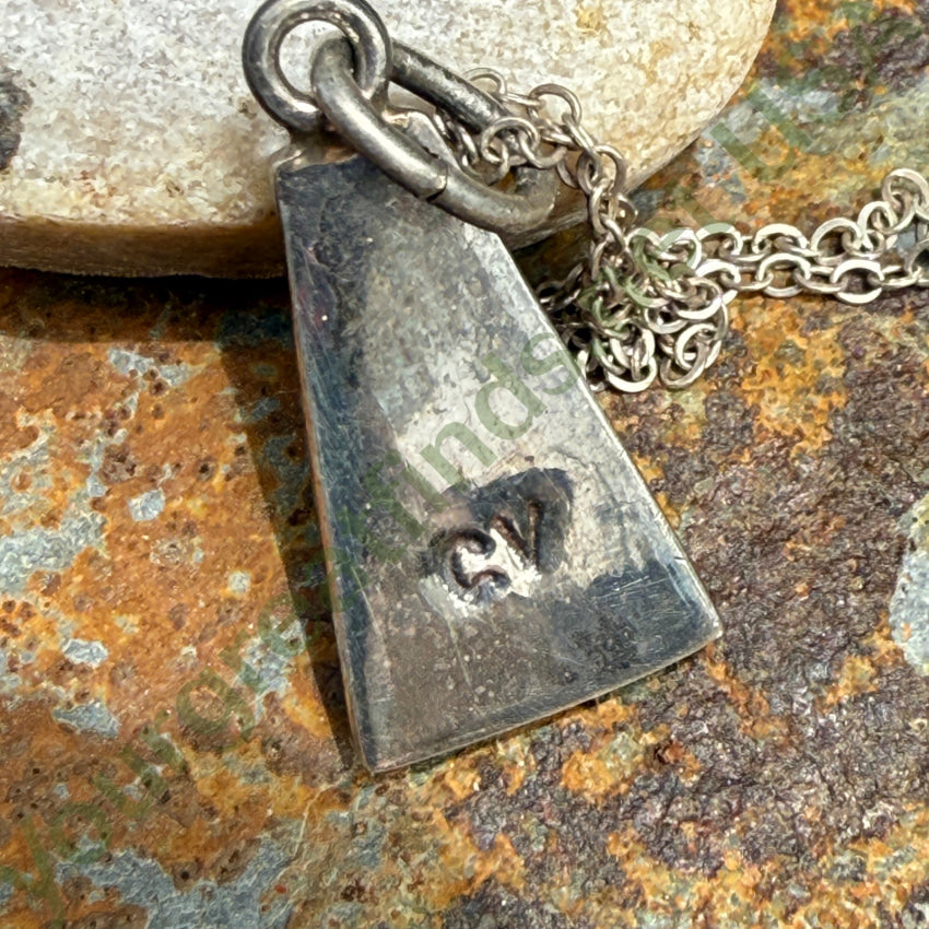 Vintage Southwestern Sterling Silver Opal Turquoise Necklace necklace