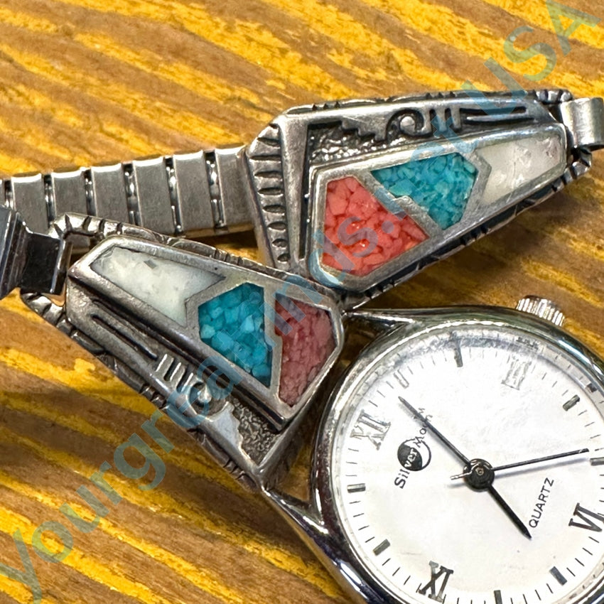 Vintage Southwestern Sterling Silver Watch Band Plates