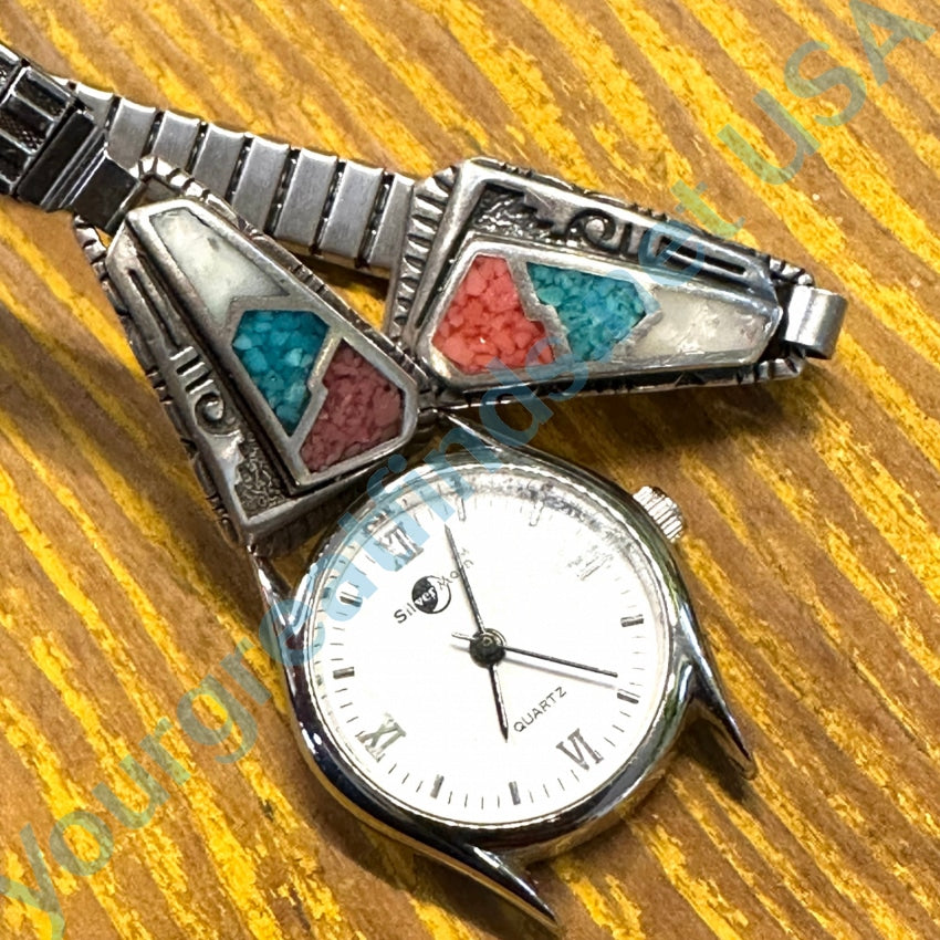 Vintage Southwestern Sterling Silver Watch Band Plates