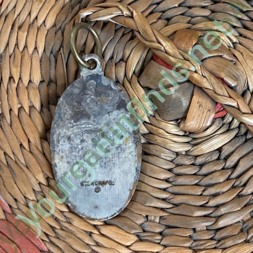 Vintage St. Anthony Devotional Metal / Pendant in Sterling Silver Yourgreatfinds
