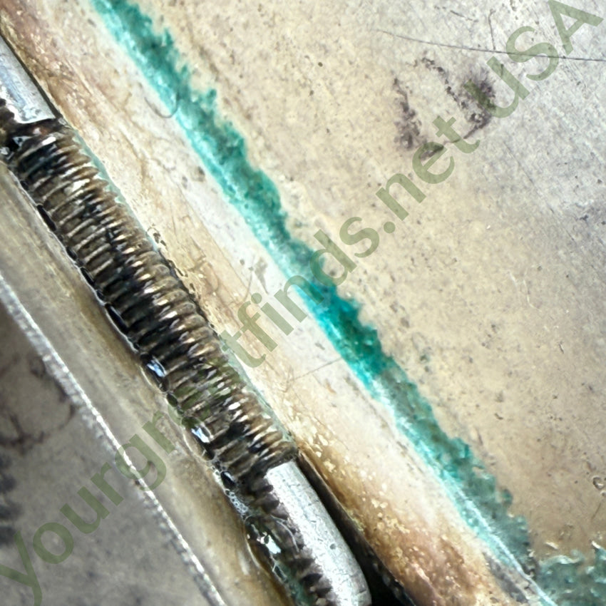 Vintage Sterling Silver & Abalone Pillbox Pill Box Mexico pillbox