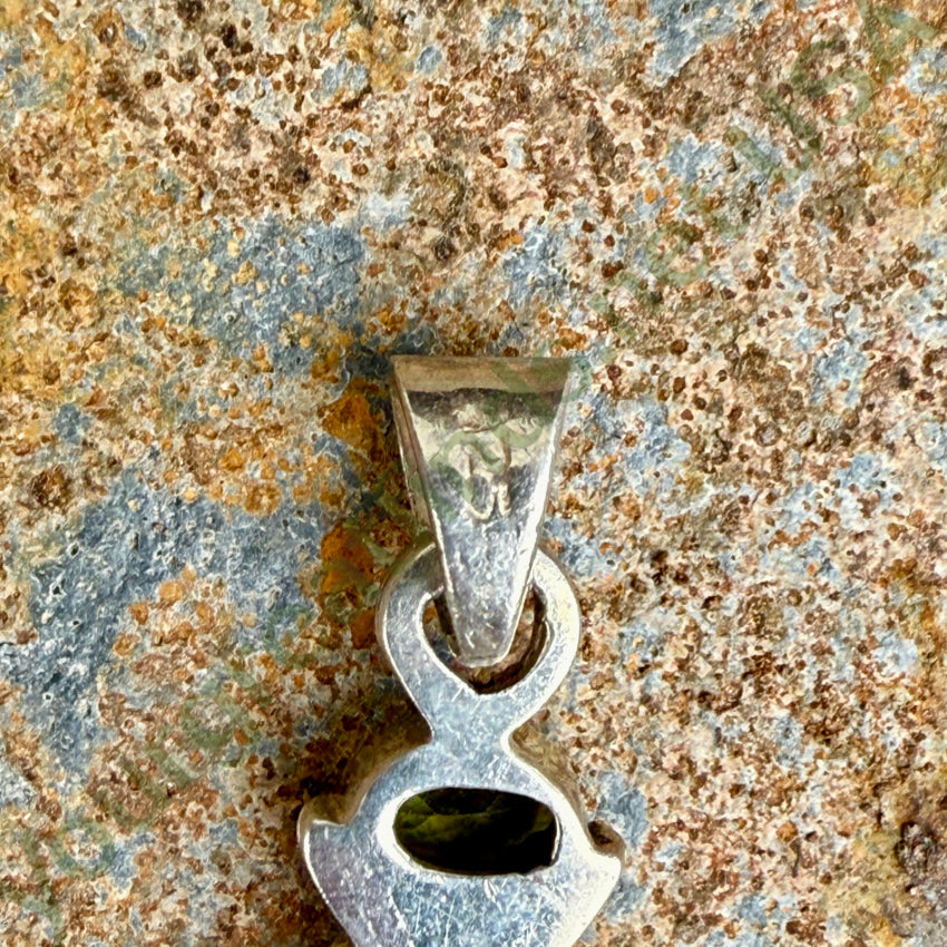 Vintage Sterling Silver Amethyst & Peridot Pendant pendant