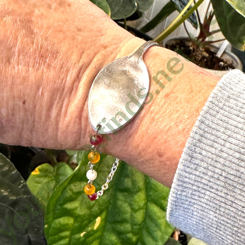 Vintage Sterling Silver Baby Spoon Bracelet