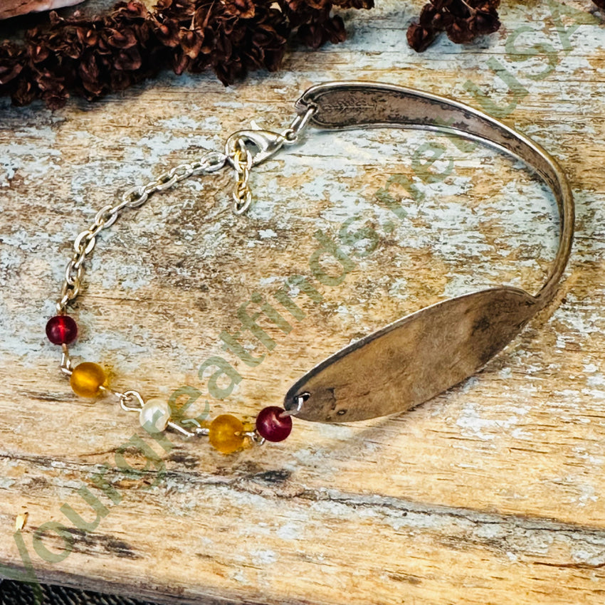 Vintage Sterling Silver Baby Spoon Bracelet