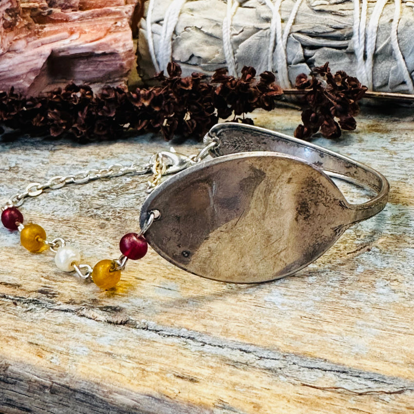 Vintage Sterling Silver Baby Spoon Bracelet