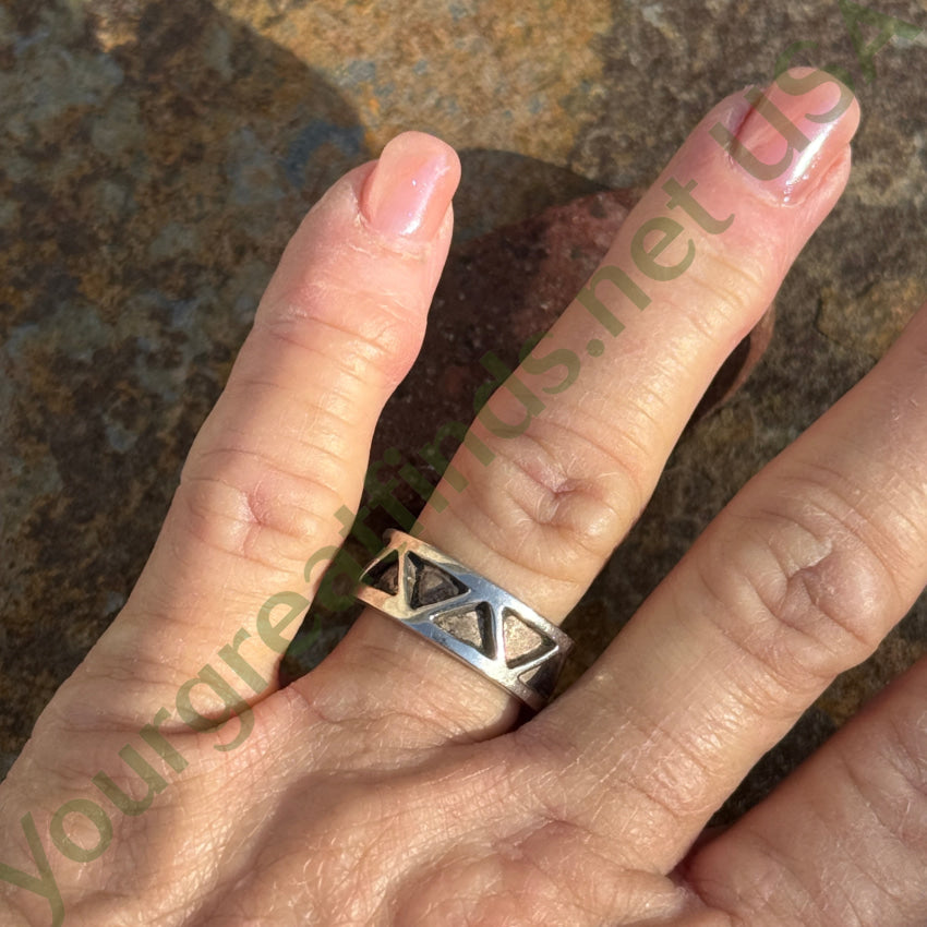 Vintage Sterling Silver Band Ring Size 8 ring