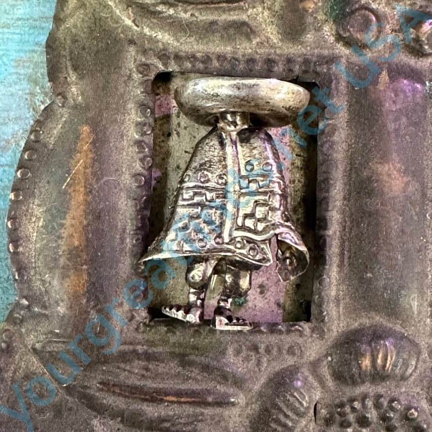 Vintage Sterling Silver Big Feet Mexican Souvenir Pin