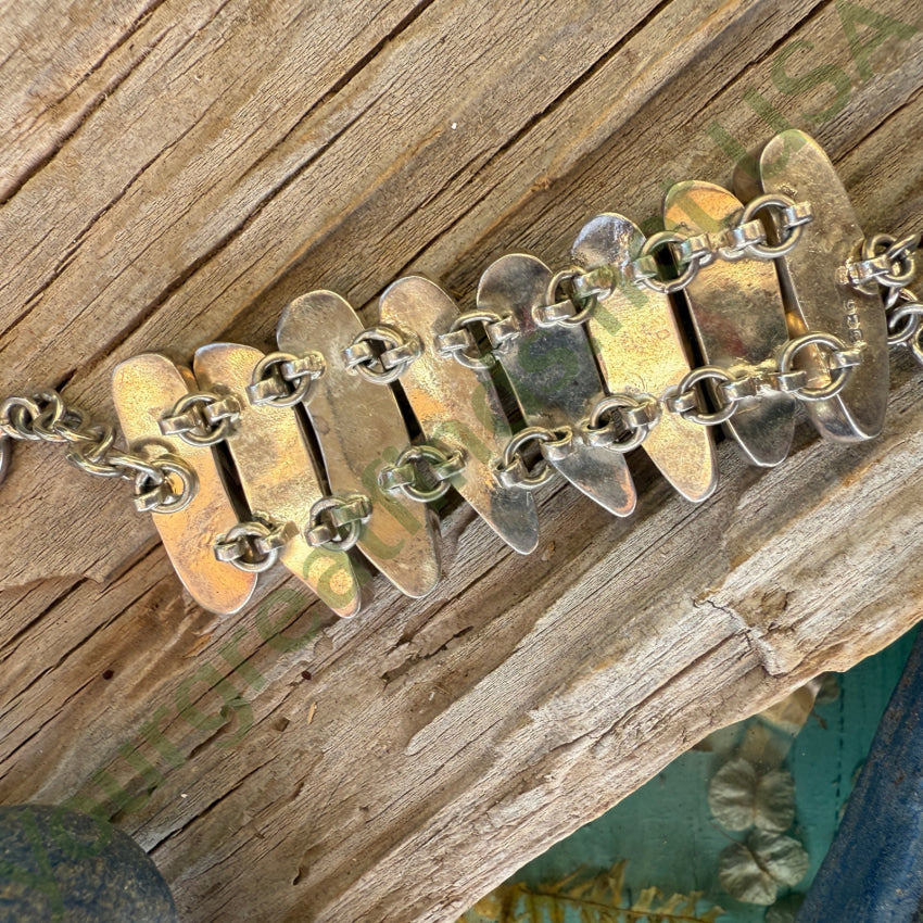 Vintage Sterling Silver & Black Freshwater Pearl Bracelet Bracelets