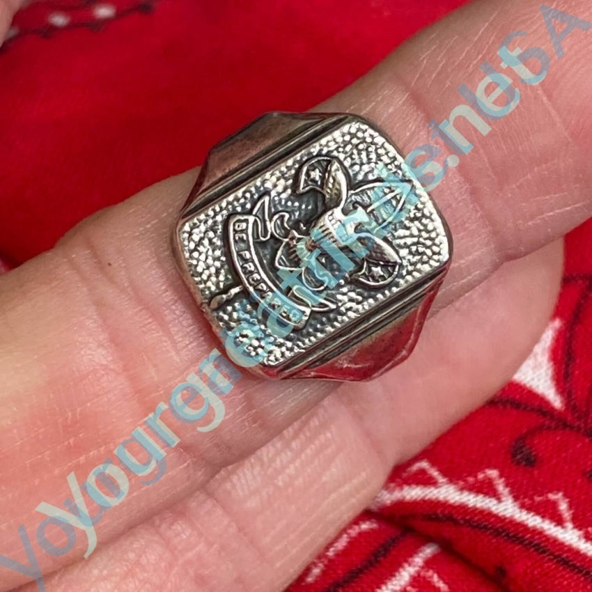 Vintage Sterling Silver Boy Scouts Ring Size 6 Yourgreatfinds