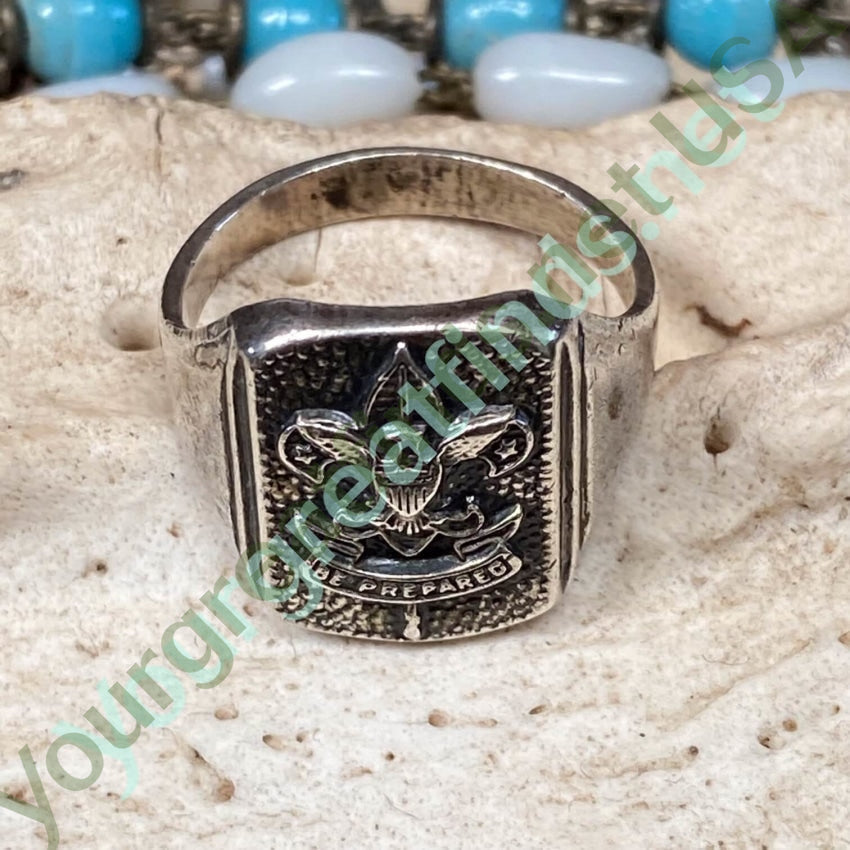 Vintage Sterling Silver Boy Scouts Ring Size 6 Yourgreatfinds