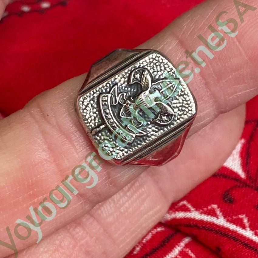 Vintage Sterling Silver Boy Scouts Ring Size 6 Yourgreatfinds