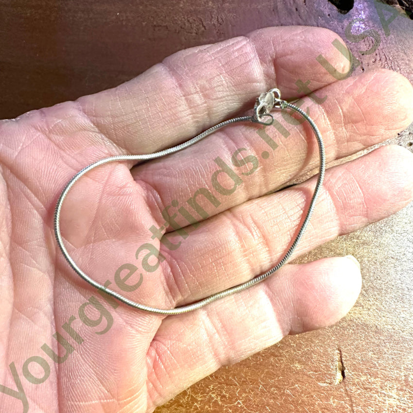 Vintage Sterling Silver Chain Bracelet