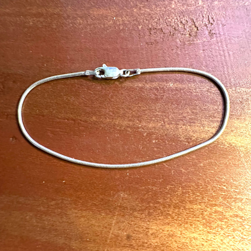 Vintage Sterling Silver Chain Bracelet