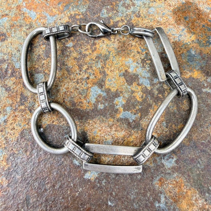Vintage Sterling Silver Chain Link Bracelet bracelet
