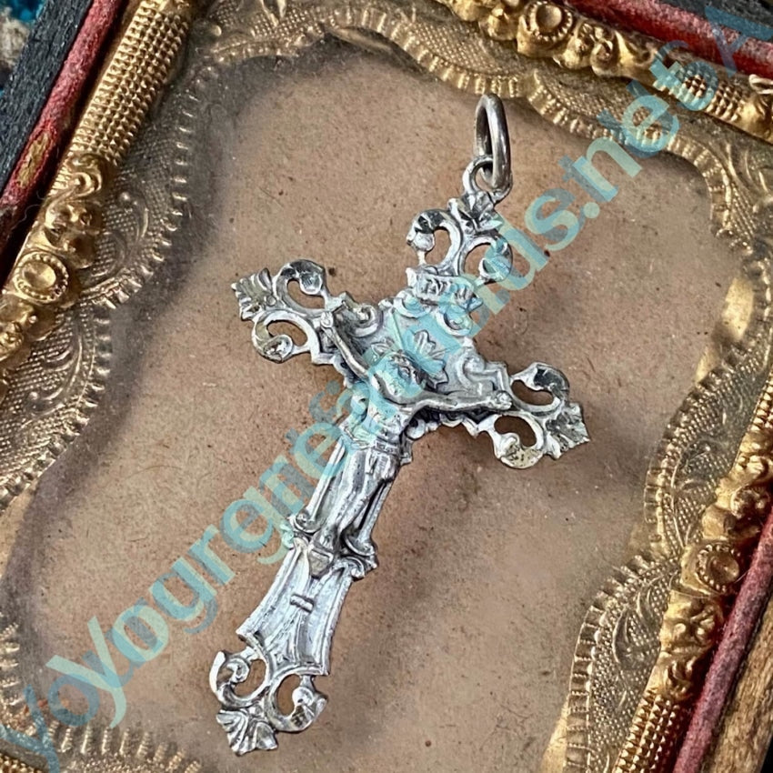 Vintage Sterling Silver Crucifix Cross Pendant Yourgreatfinds