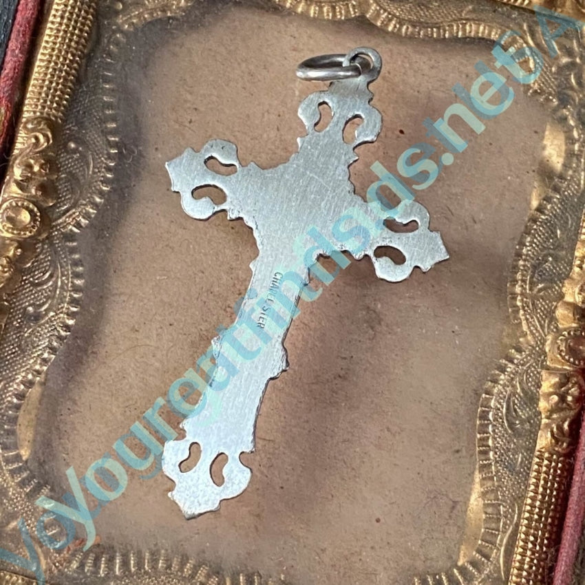 Vintage Sterling Silver Crucifix Cross Pendant Yourgreatfinds