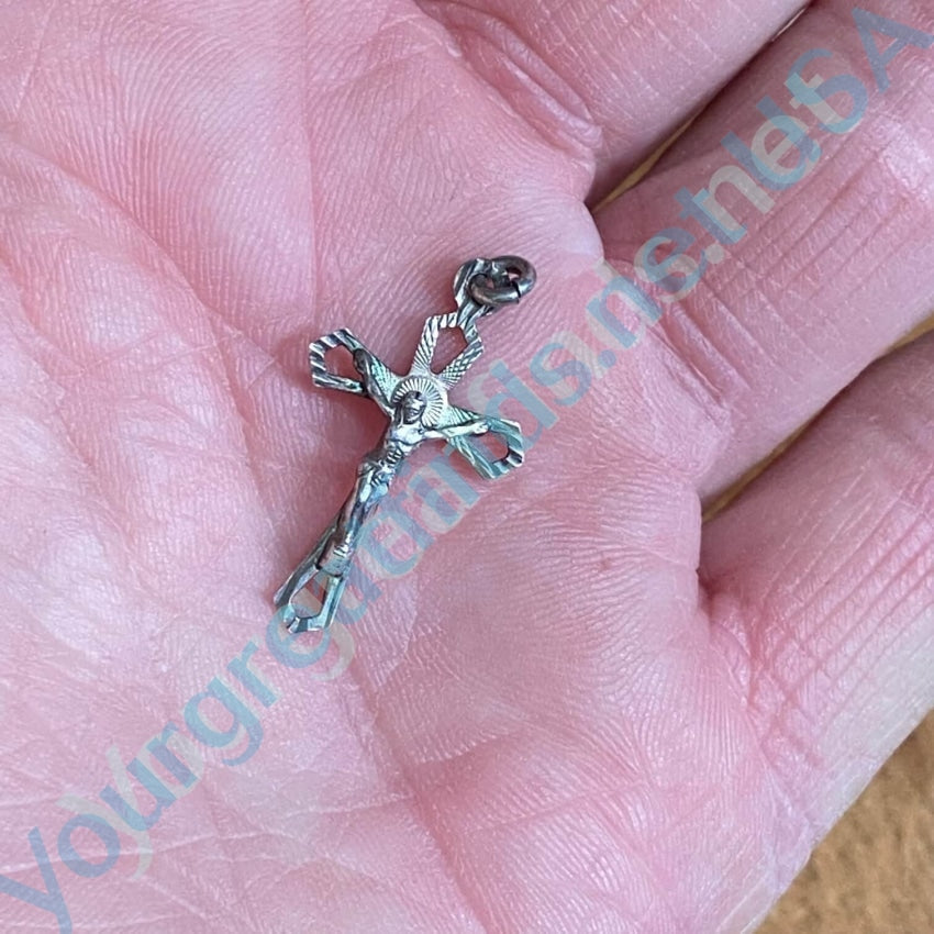 Vintage Sterling Silver Crucifix Pendant Yourgreatfinds