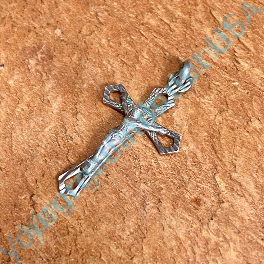 Vintage Sterling Silver Crucifix Pendant Yourgreatfinds