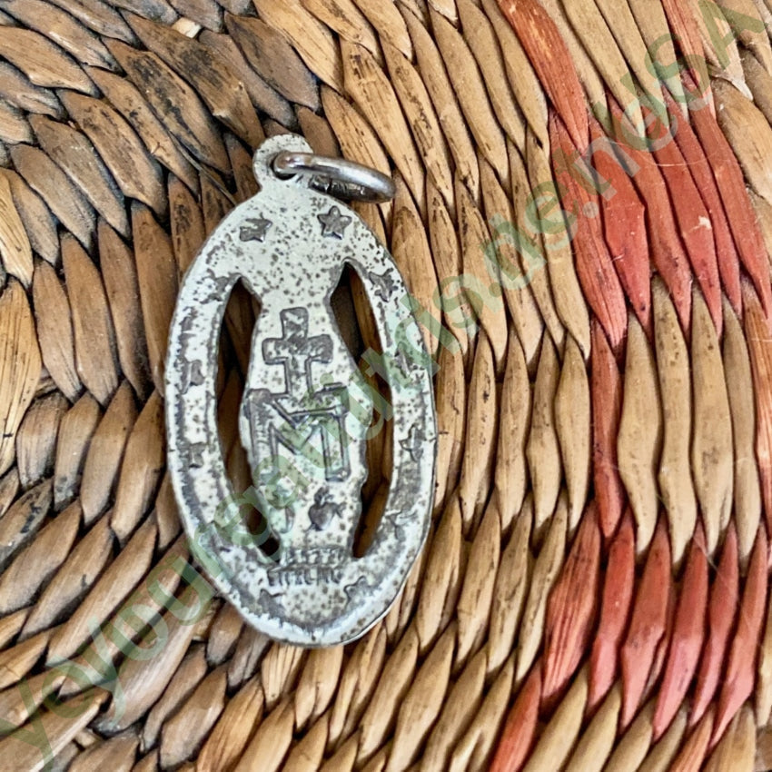 Vintage Sterling Silver Devotional Pendant Mary Yourgreatfinds