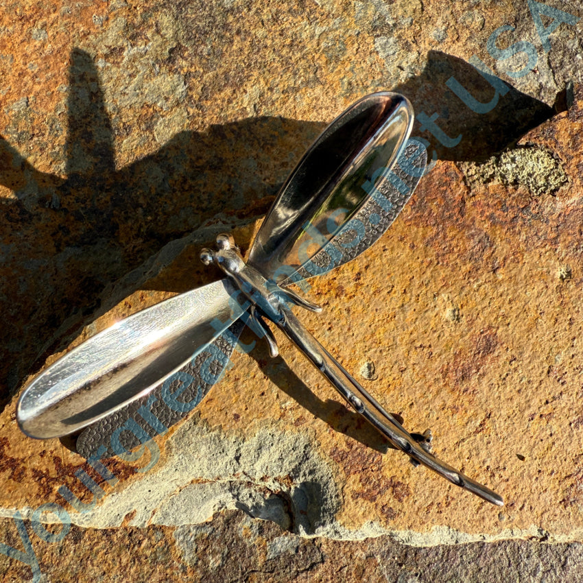 Vintage Sterling Silver Dragonfly Pin Taxco Mexico Pin / Brooch