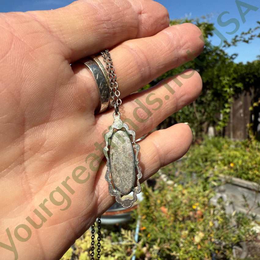 Vintage Sterling Silver Dragon’s Breath Necklace necklace