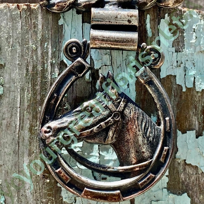 Vintage Sterling Silver Equestrian Horse Horseshoe Pin Brooch Yourgreatfinds
