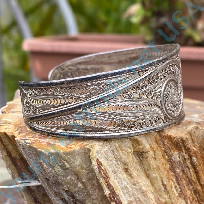 Old 2024 Vintage Sterling Silver Cuff Bracelet