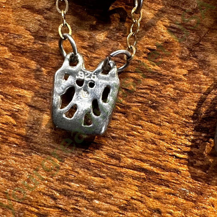 Vintage Sterling Silver & Gold Hot Air Balloon Pierced Post Earrings Earrings