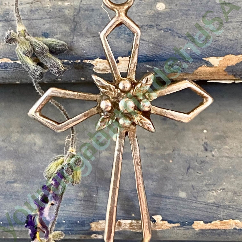 Vintage Sterling Silver Holy Cross Pendant Yourgreatfinds