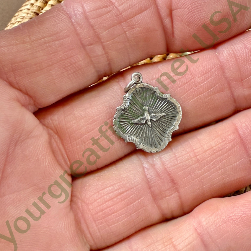 Vintage sterling silver Holy Spirit Pendant pendant