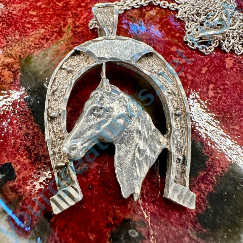 HORSESHOE PENDANT NECKLACE – Silvermist Jewelry