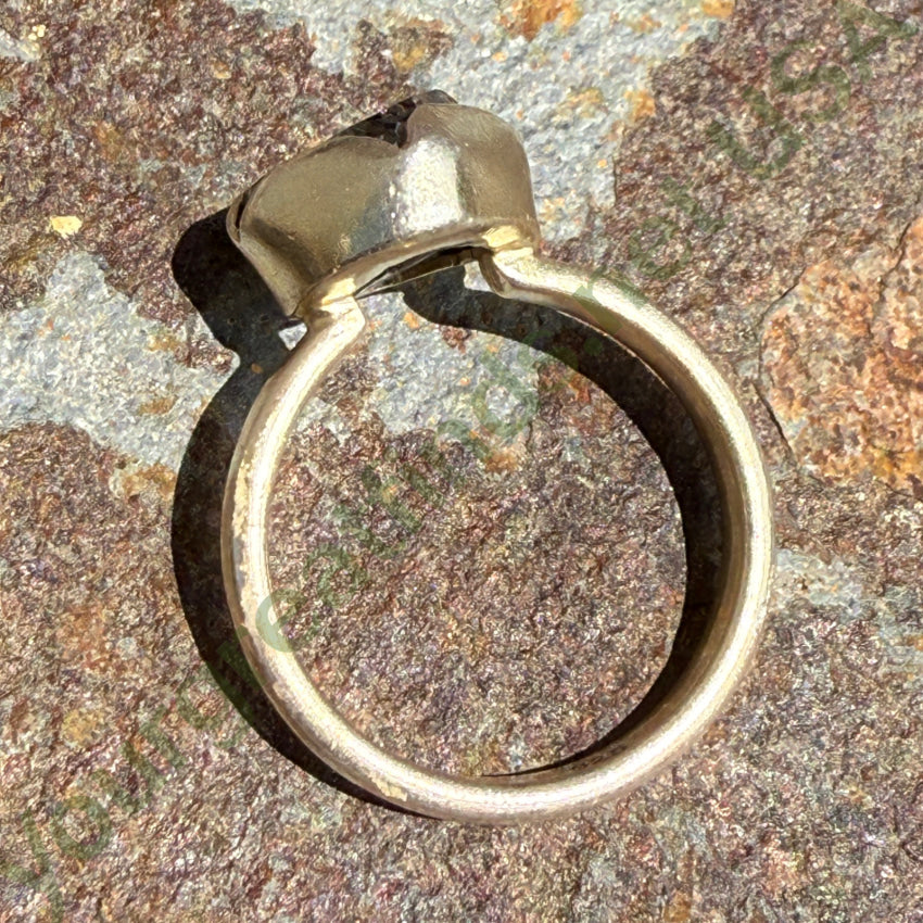 Vintage Sterling Silver & Included Quartz Crystal Ring Size 6 ring