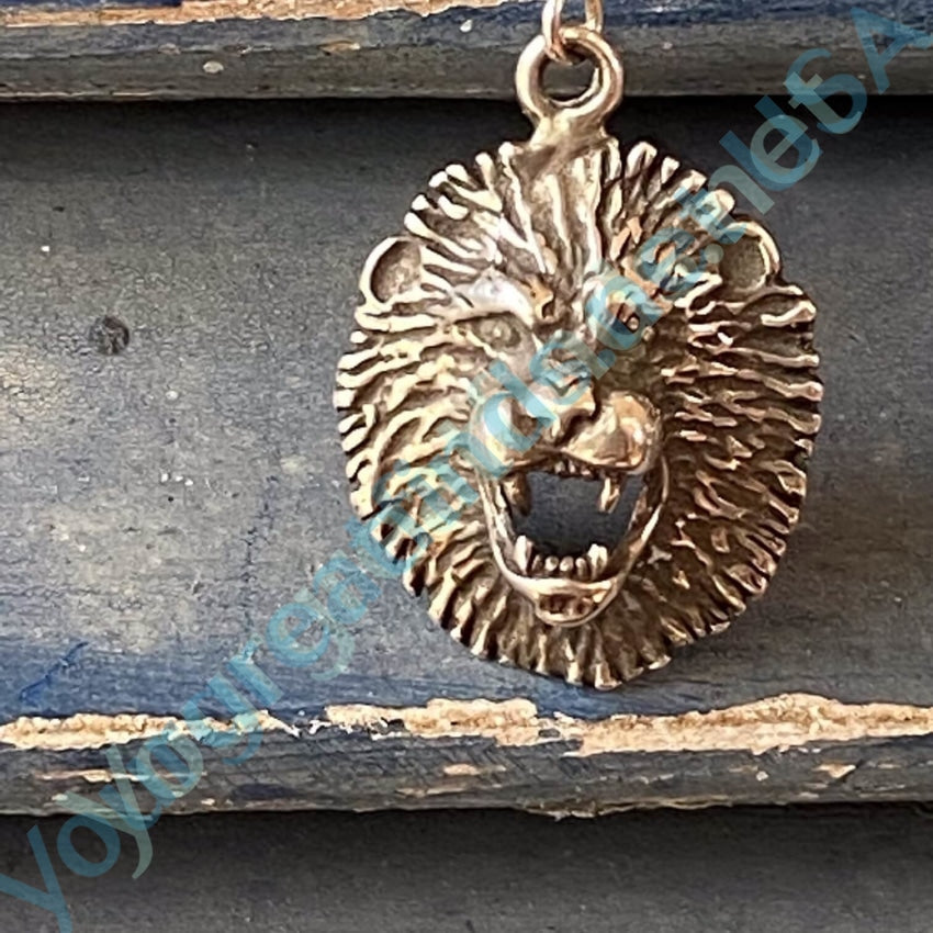 Vintage Sterling Silver Leo Lion Pierced Earrings Yourgreatfinds