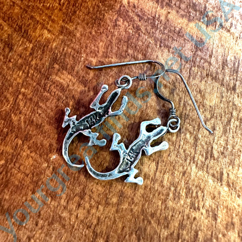 Shops Sterling lizard Earrings