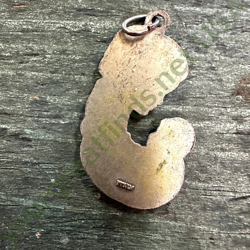 Vintage Sterling Silver Mother & Child Pendant Pendant