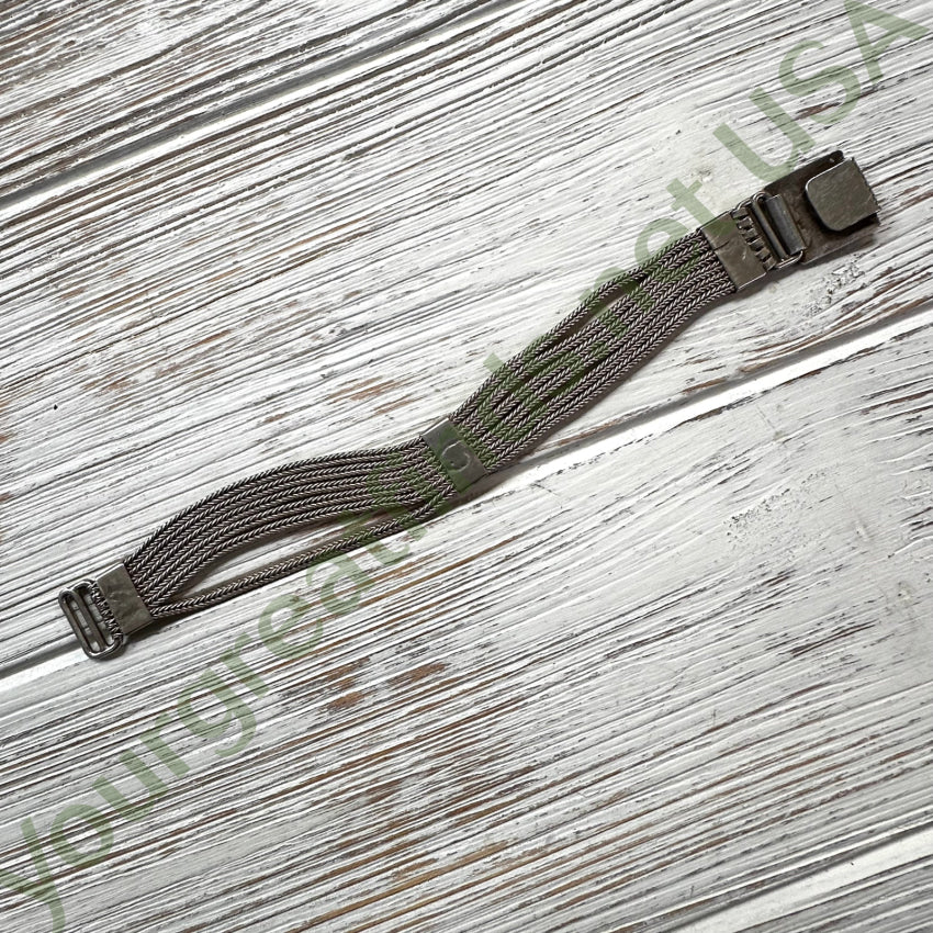 Vintage Sterling Silver Multi-Cable Bracelet Etched Clasp