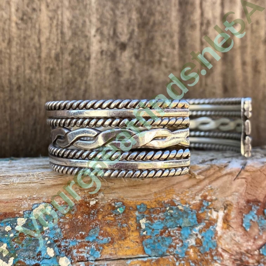 Vintage Sterling Silver Multi-Cuff Bracelet Mexico Yourgreatfinds