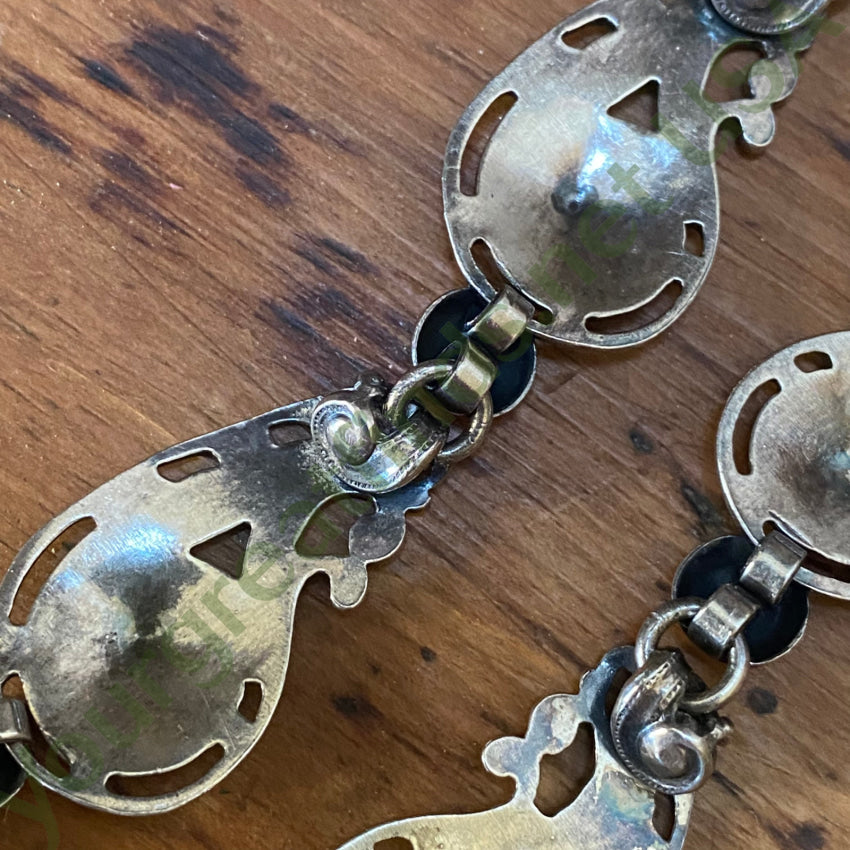 Vintage Sterling Silver Paisley Panel Necklace Necklaces