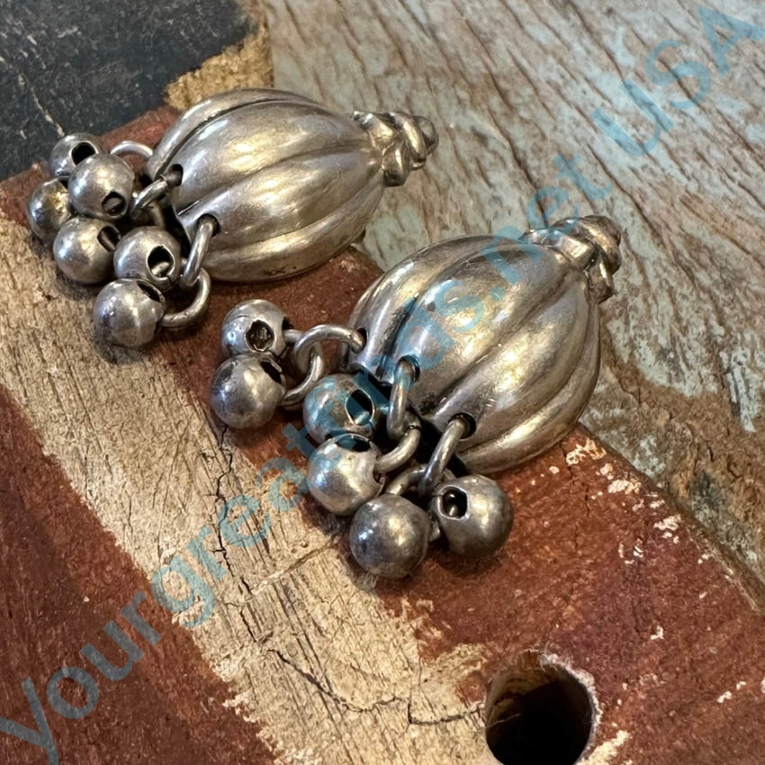 Vintage Sterling Silver Pierced Earrings