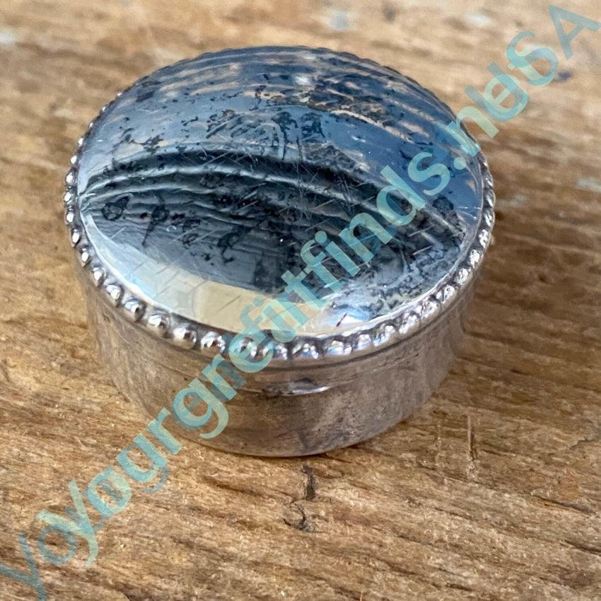 Vintage Sterling Silver Pillbox Yourgreatfinds